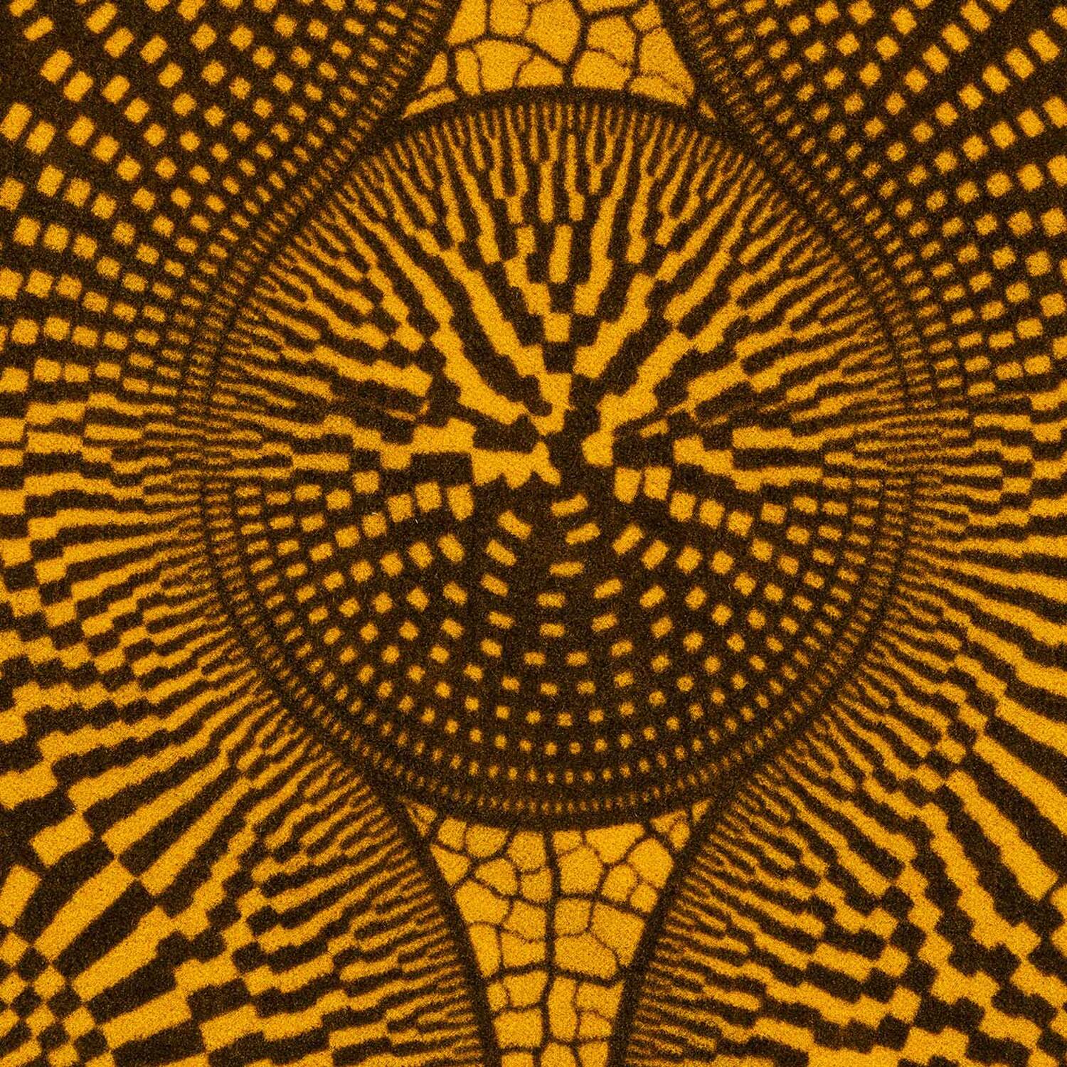 VELVET FABRIC TRIBAL YELLOW