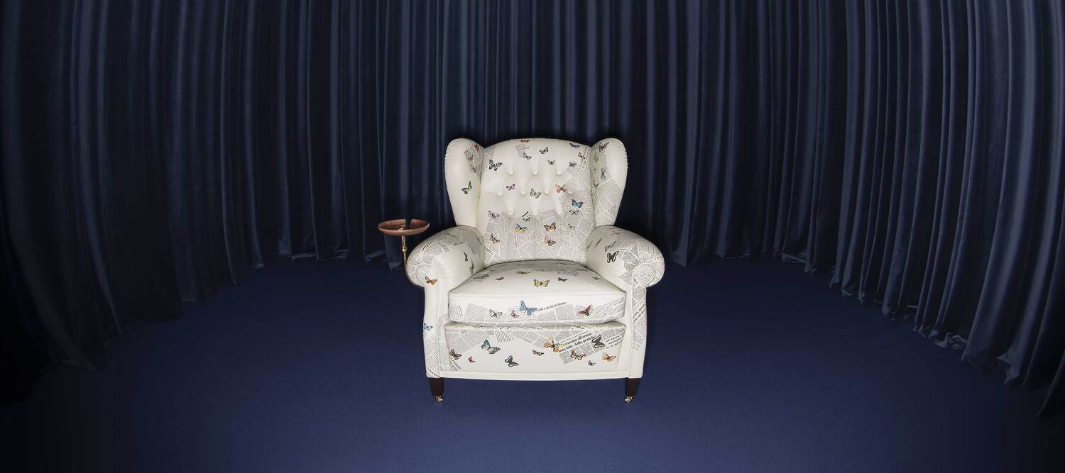 Sessel 1919 Ultime Notizie von Poltrona Frau, mit Lederbezug und handwerklichen Details, klassisches, zeitloses Design