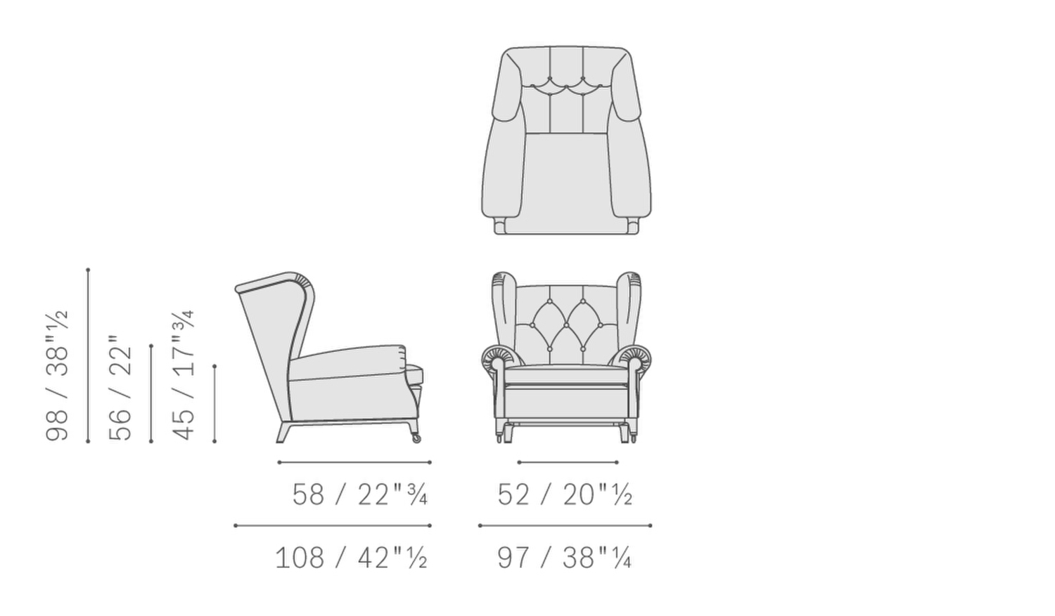 03 2019 armchair with front wheels 5145112 03 2019 armchair with front wheels 5145112