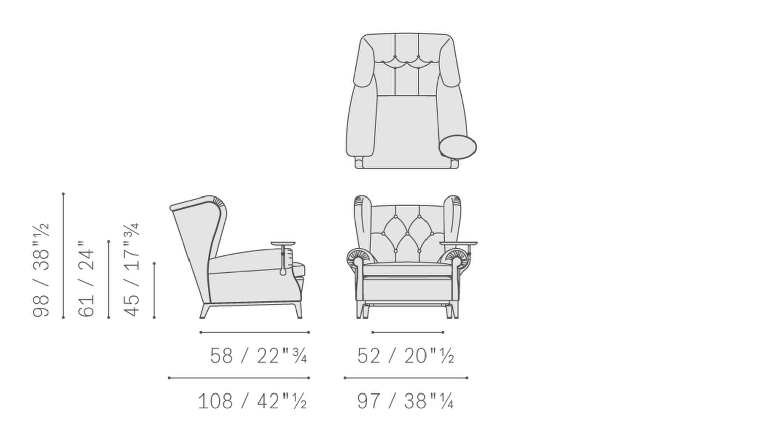 04 2019 armchair with plate 5145112 04 2019 armchair with plate 5145112