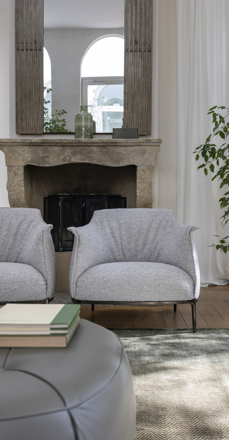 Archibald | Sillón Sillón Archibald de Poltrona Frau, tapizado en Pelle Frau® y con elegantes líneas del diseño italiano.