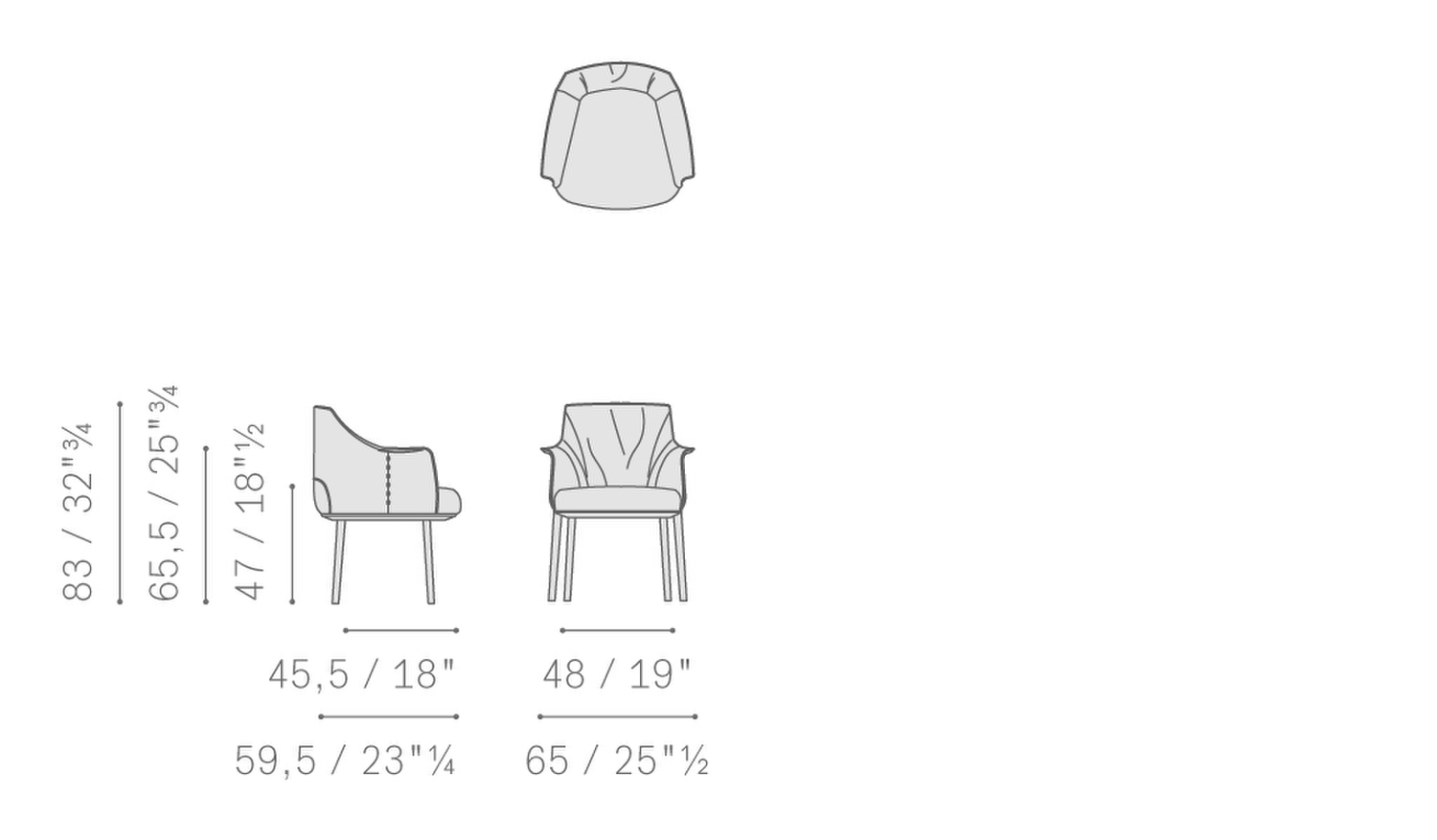 Stampa 01 archibald large dining chair 5506108 bmetallo