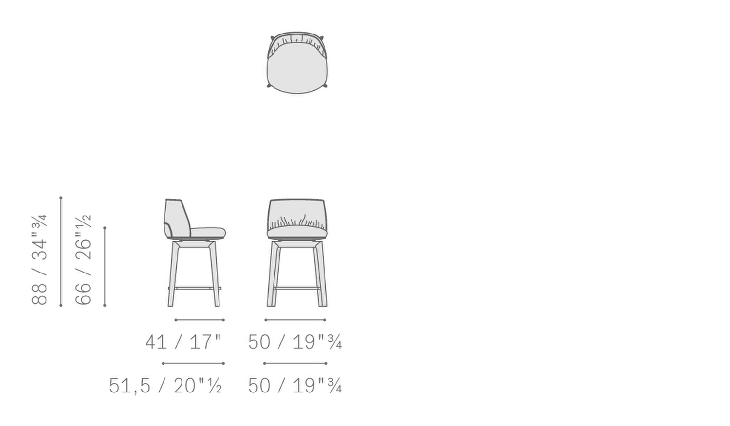 01 archibald stool wood H67 5PF0050606521