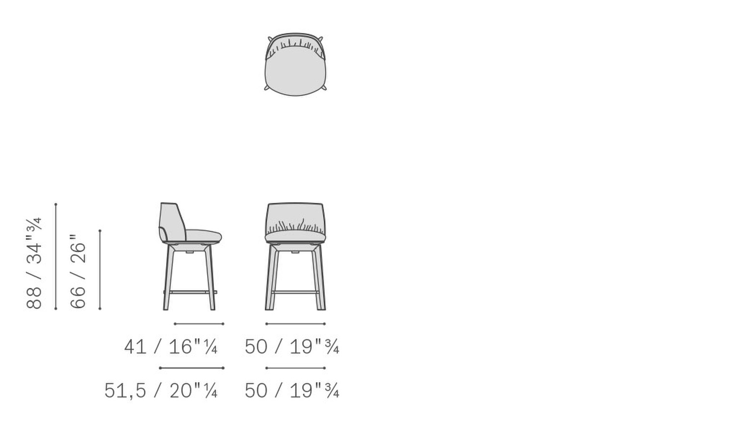 03 archibald stool wood sgabello legno girevole H66 5PF0050600015
