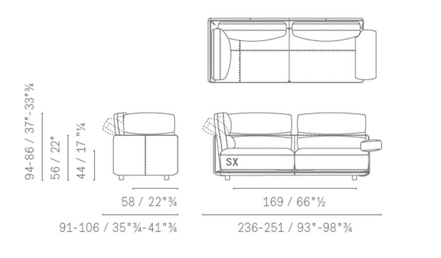 12 blisscape sofa 5PF0072900006 2pL ang BraccBasso