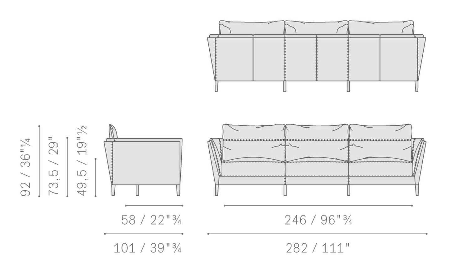 Stampa 03 bretagne gran comfort sofa 5701311 3p