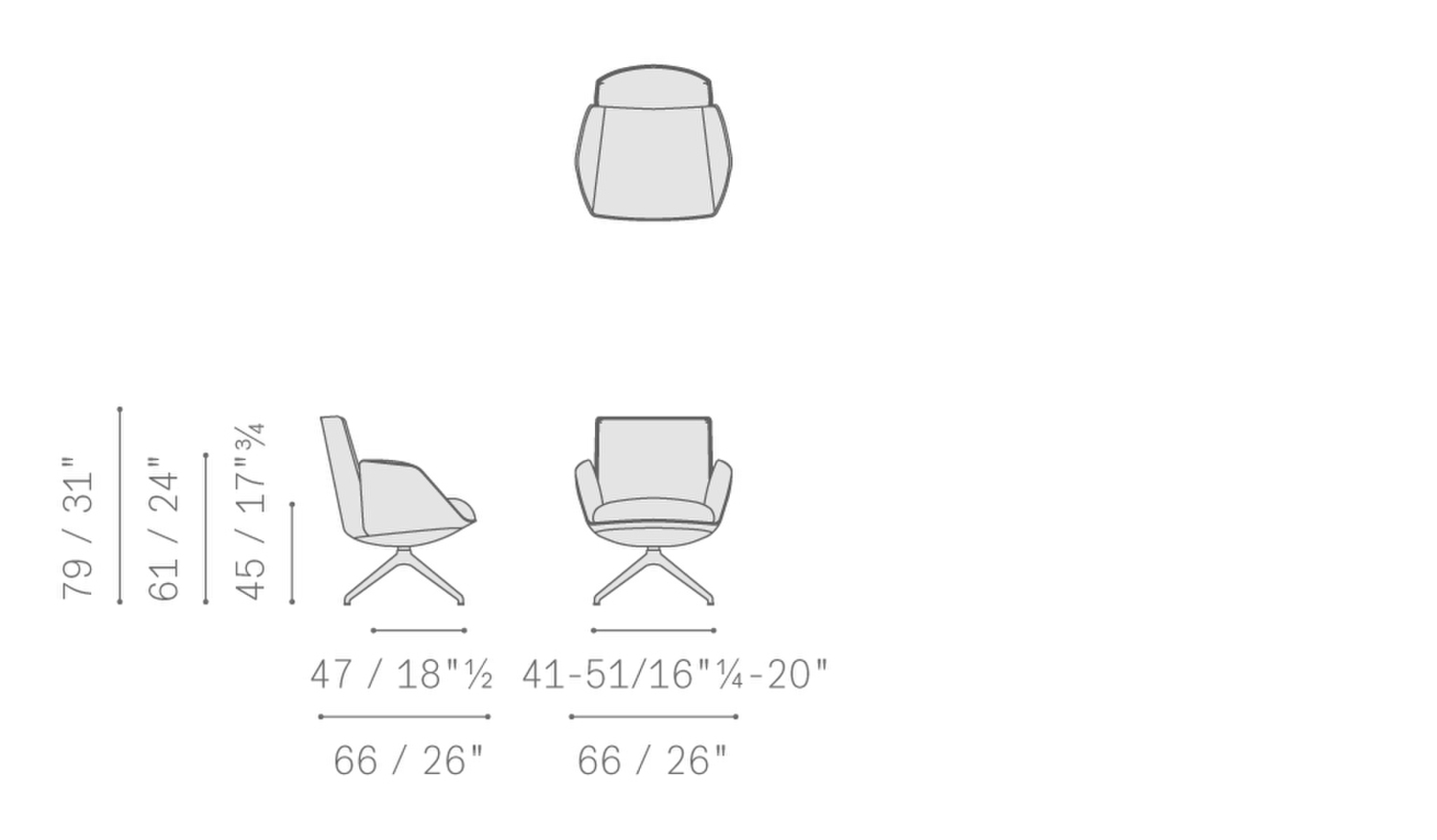 Stampa 01 cercle visitor chair 5643061