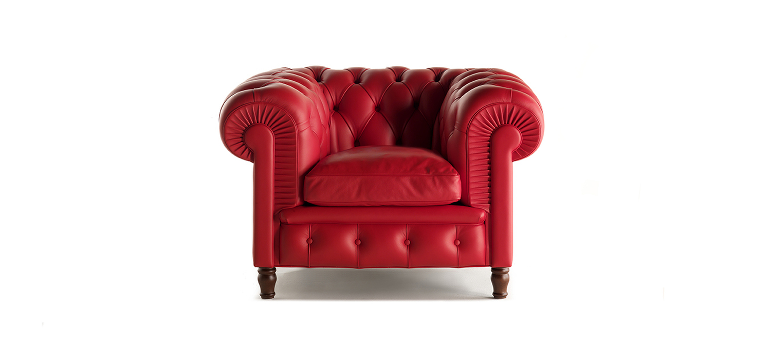 Fauteuil Chester de Poltrona Frau, capitonné en Pelle Frau®, icône du design italien depuis 1912.