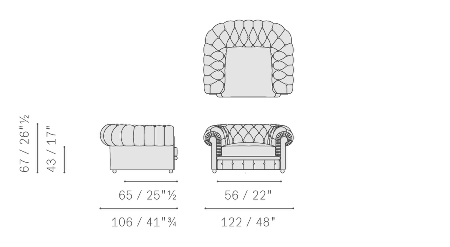 01 chester one armchair 5107112