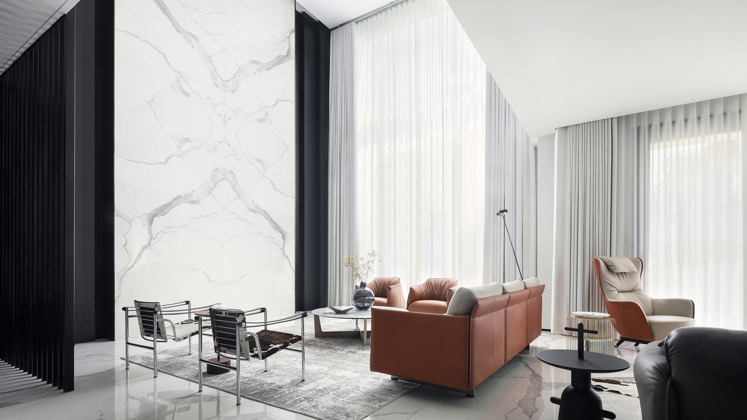 Chongqing - Residential project Poltrona Frau für das Chongqing Residential Project: ein maßgeschneidertes Einrichtungskonzept, das italienisches Design, edle Materialien und modernen Komfort in luxuriösen Residenzen vereint.
