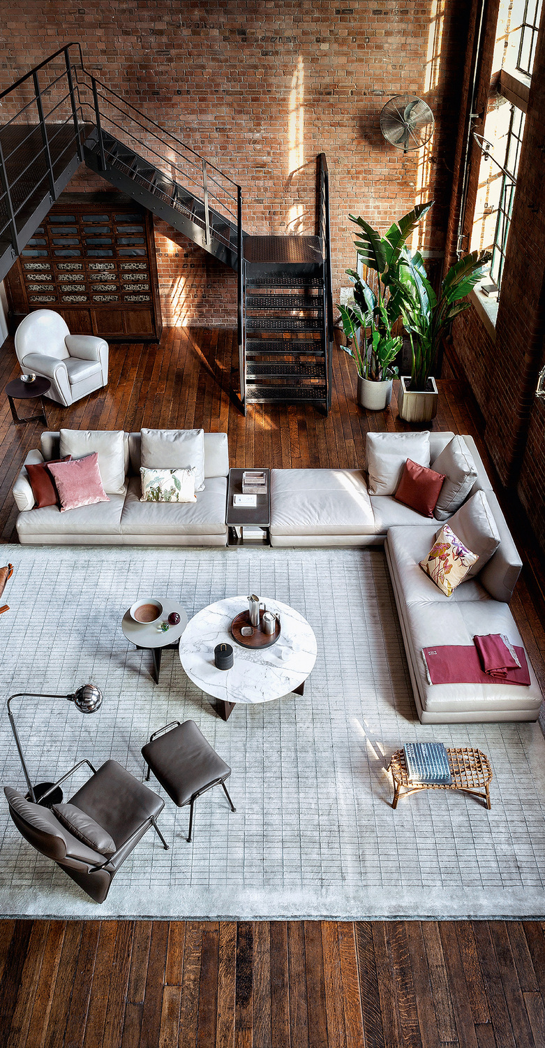 Come Together | Sofa Come Together modular sofa by Poltrona Frau, with leather upholstery and flexible Italian design.