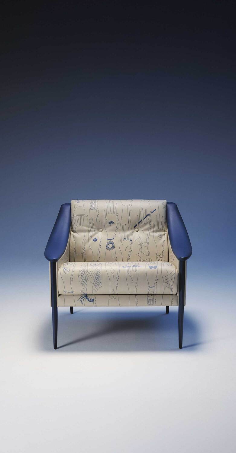 Dezza 60th Anniversary Limited Edition | Armchair Dezza 60 Limited Edition armchair by Poltrona Frau, designed by Gio Ponti, upholstered in Colorsphere® Impact Less leather, an icon of Italian design.