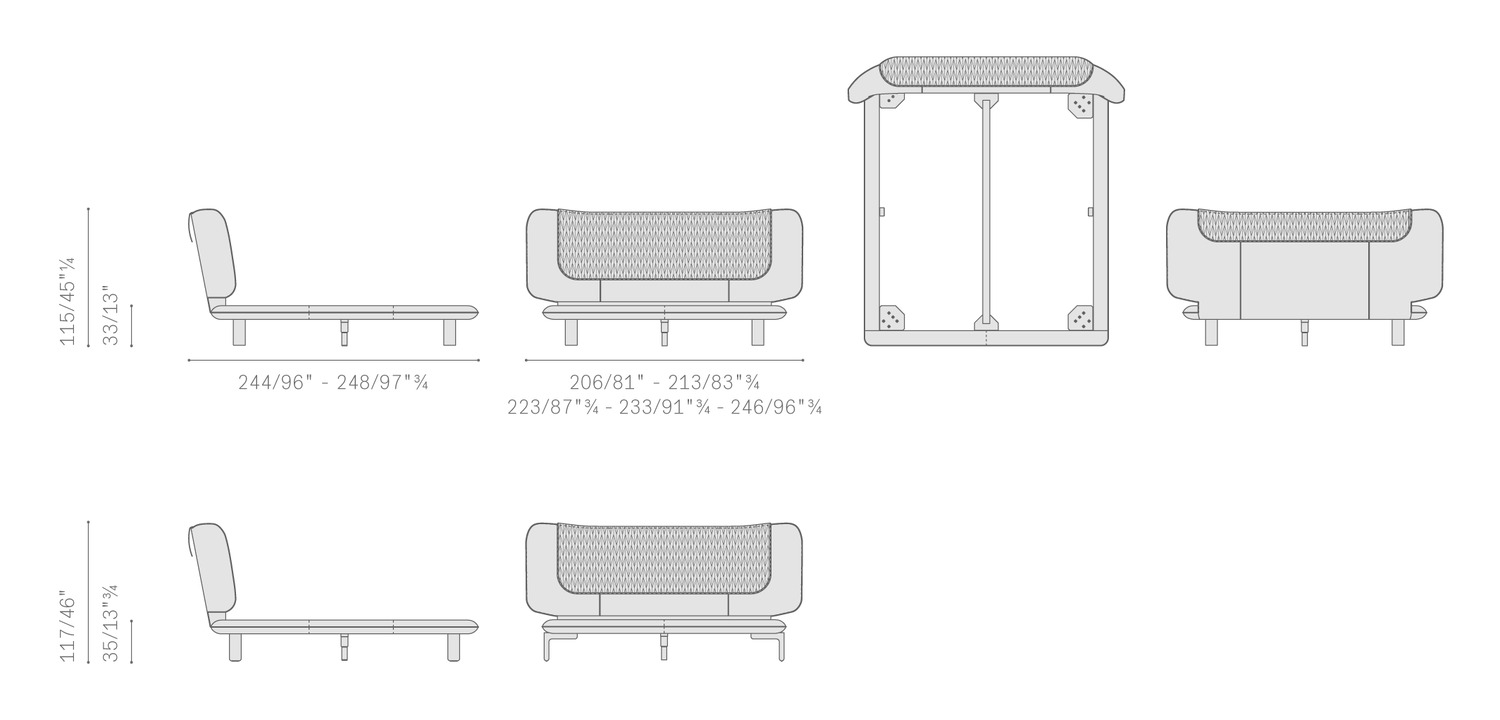 duo bed BED 5PF0073000001 letto duo bed BED 5PF0073000001 letto