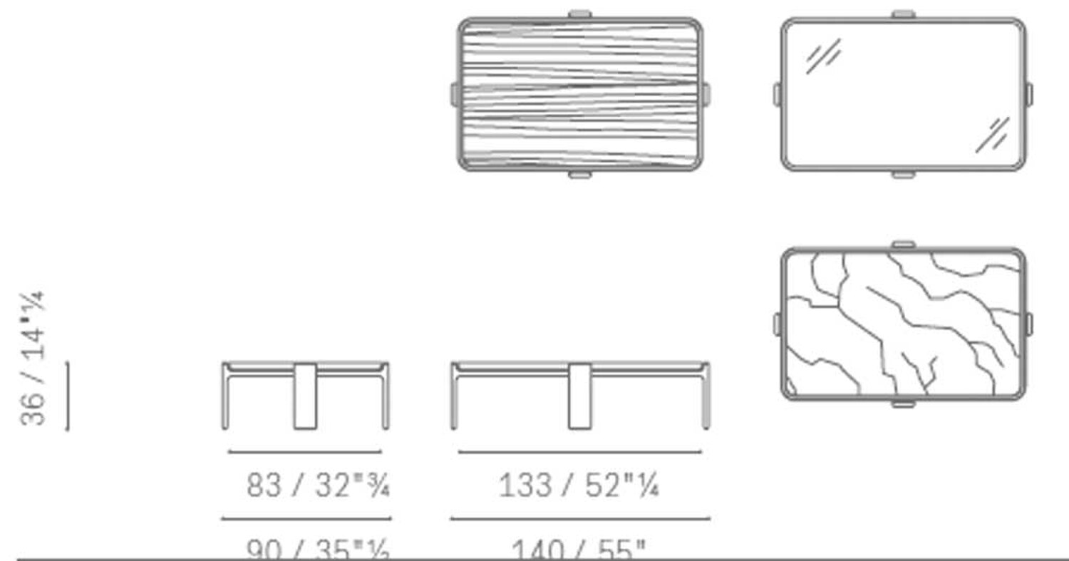 11 duo low table 140x90x36