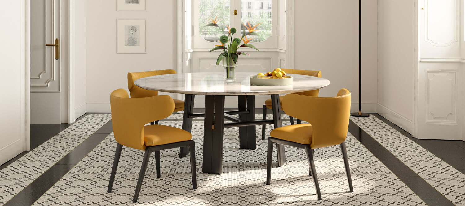 DUO | Small armchair DUO small armchair by Poltrona Frau, with wooden frame and Pelle Frau® upholstery, refined Italian design.