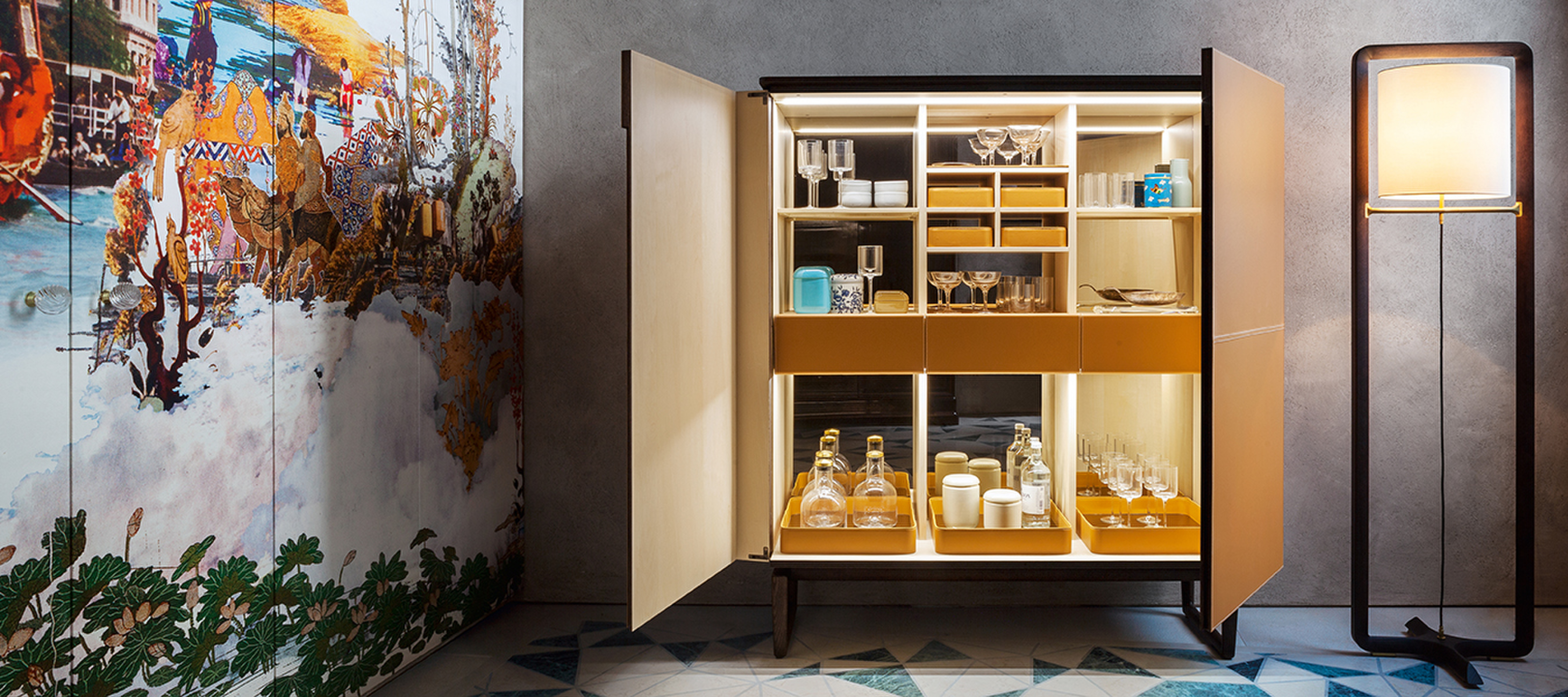 Fidelio Drinks Cabinet Italian Design Roberto Lazzeroni