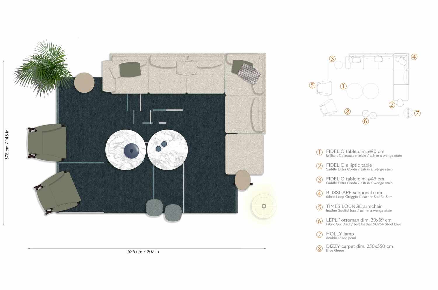 04 layout fidelio elliptical small table 04 layout fidelio elliptical small table