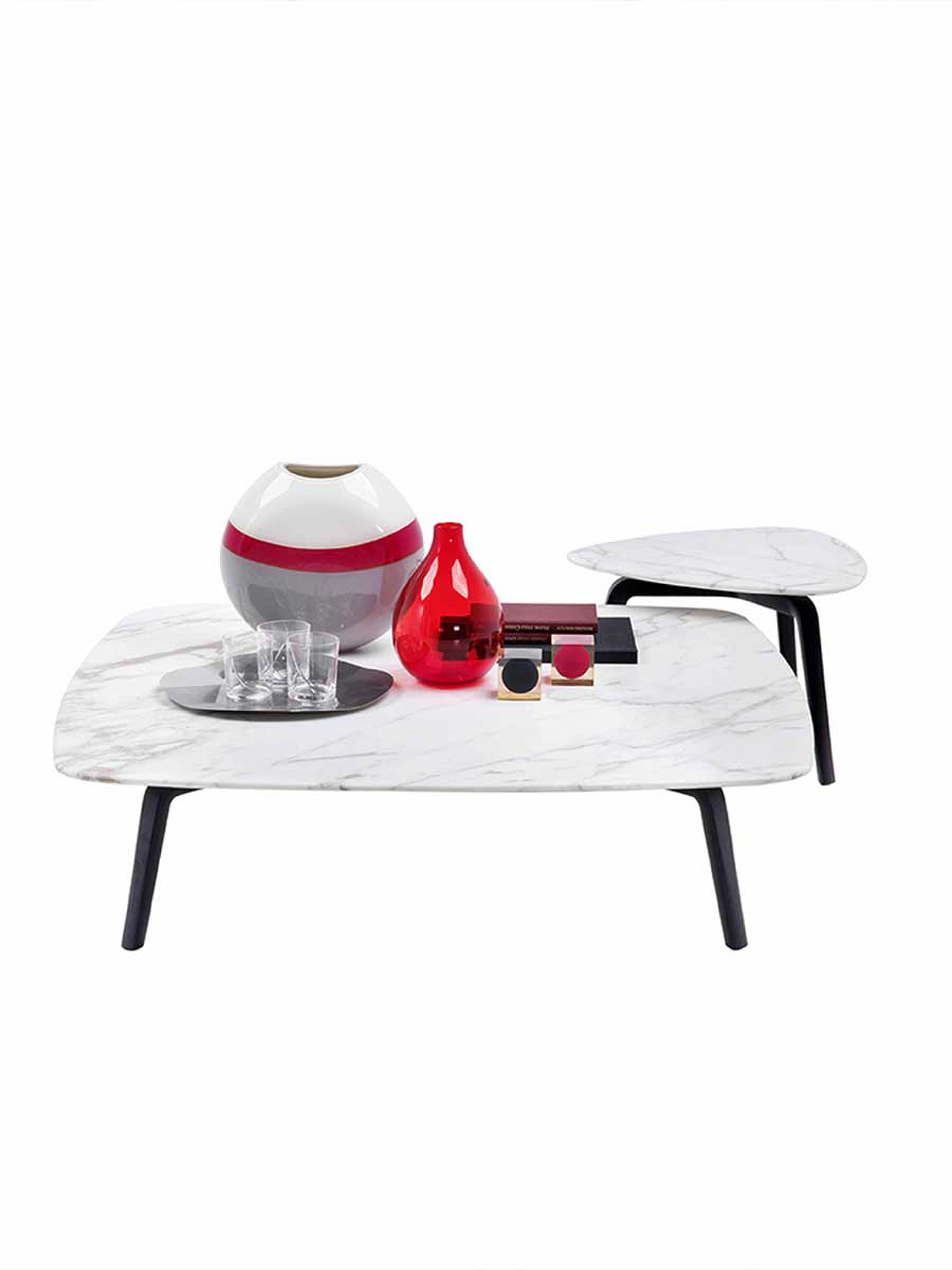 Fiorile | Small table with dual shelf - Roberto Lazzeroni