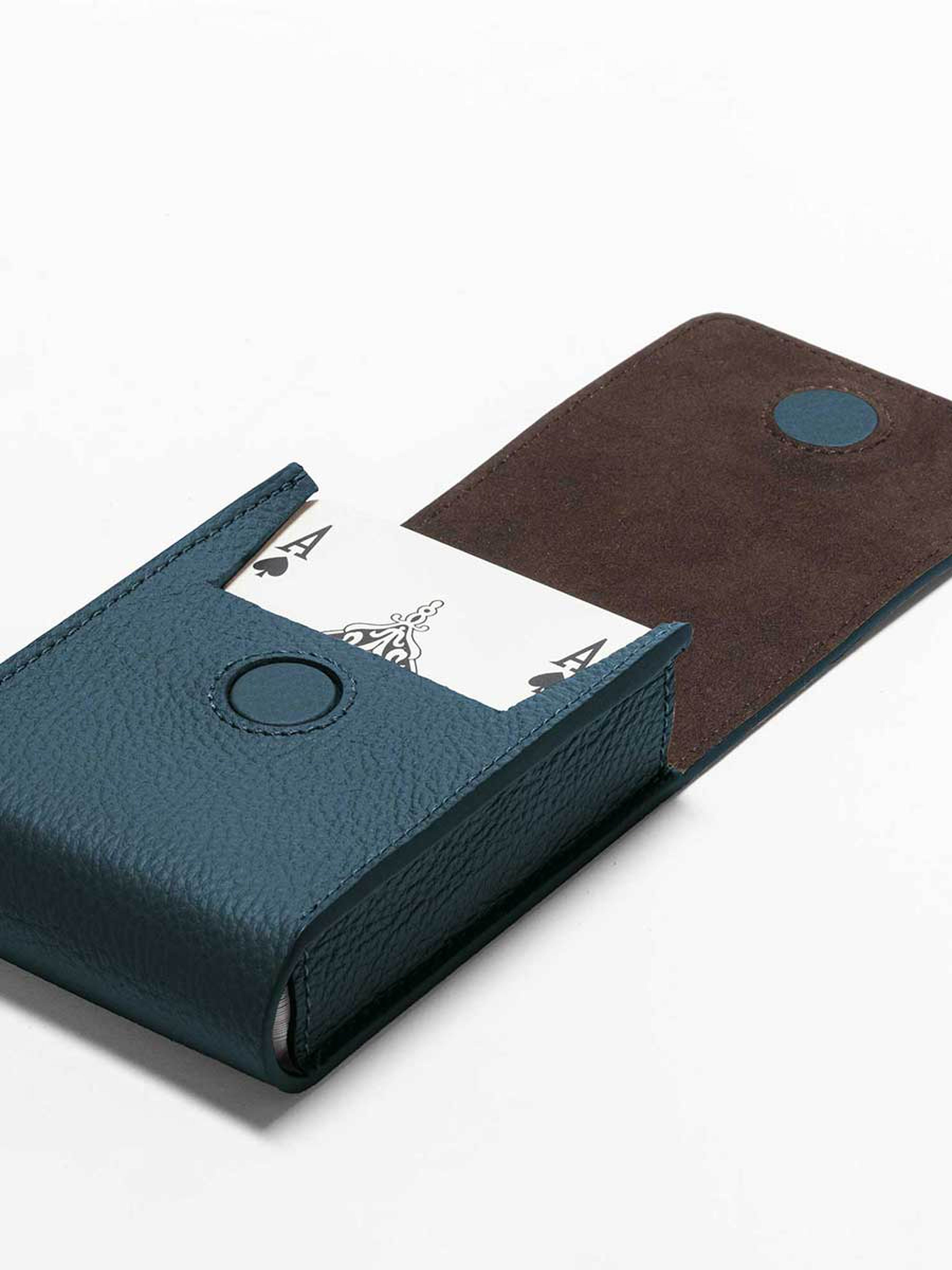 Playing card leather pochette | Games collection