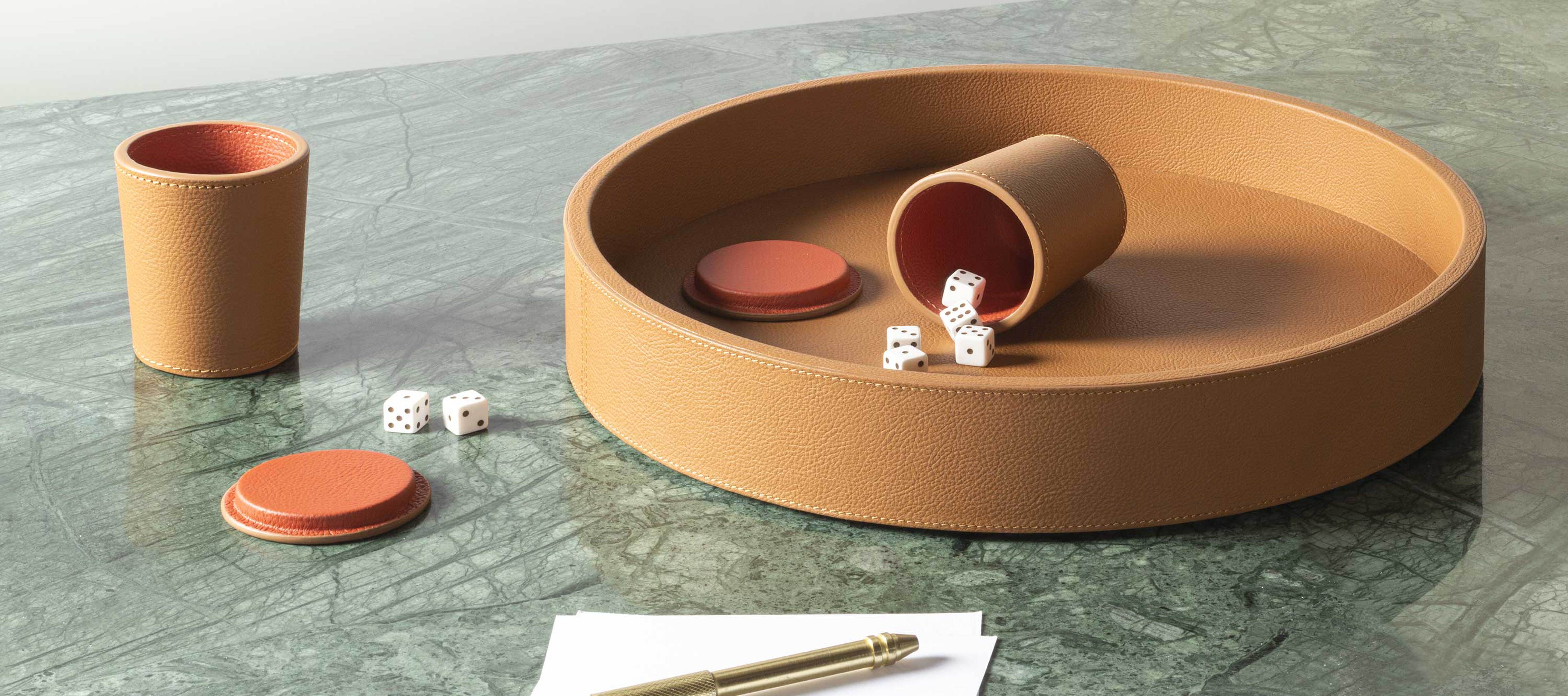 Italian Luxury Dice Game Set by Giobagnara | Elegant Design