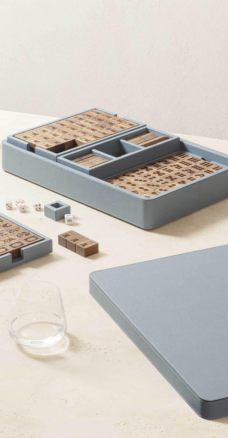 Poltrona Frau's Games Mahjong collection, crafted from fine materials with exclusive and refined design