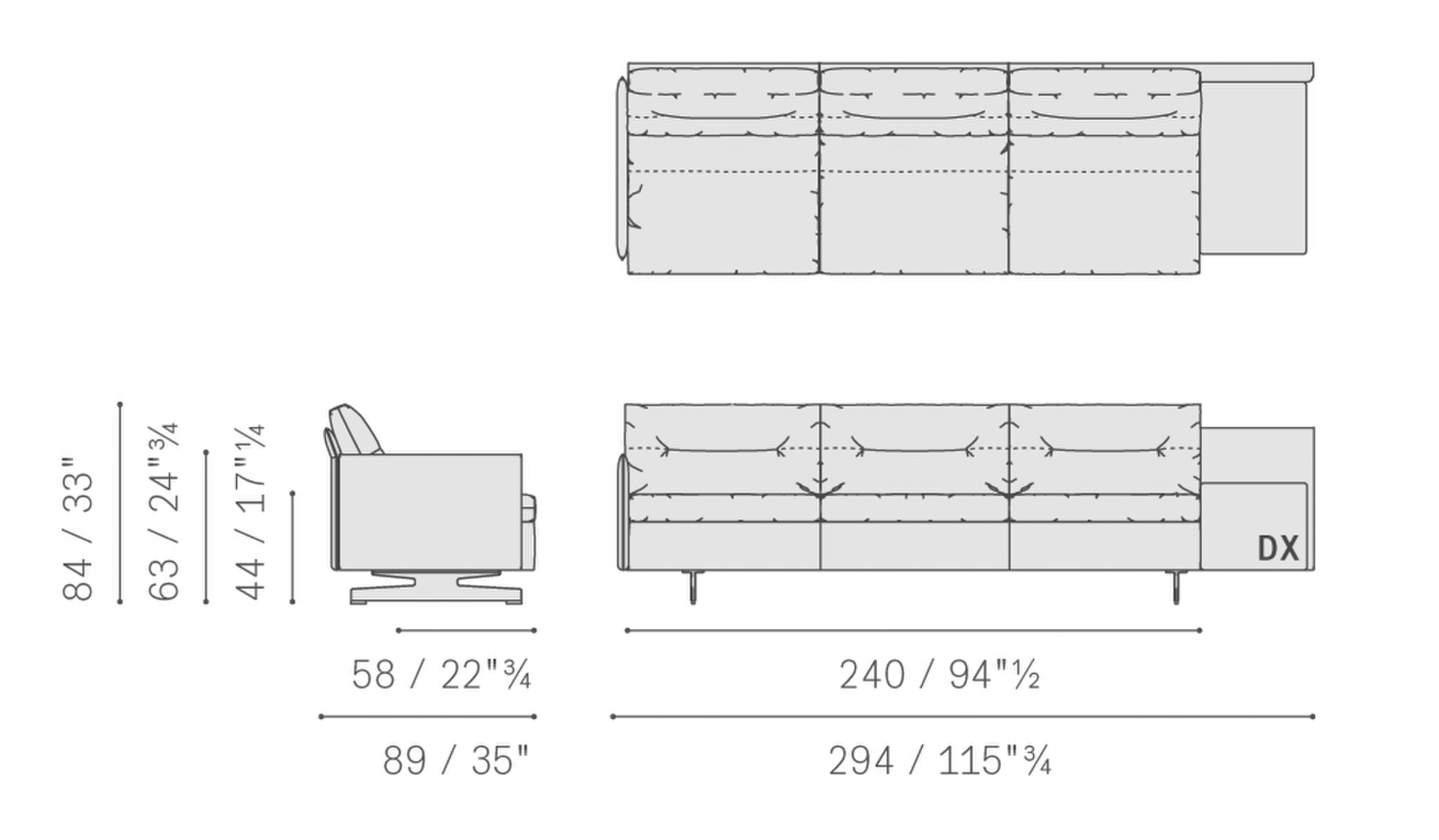 16 grantorino asymmetrical 3 seater sofa high low arm 5572316 16 grantorino asymmetrical 3 seater sofa high low arm 5572316
