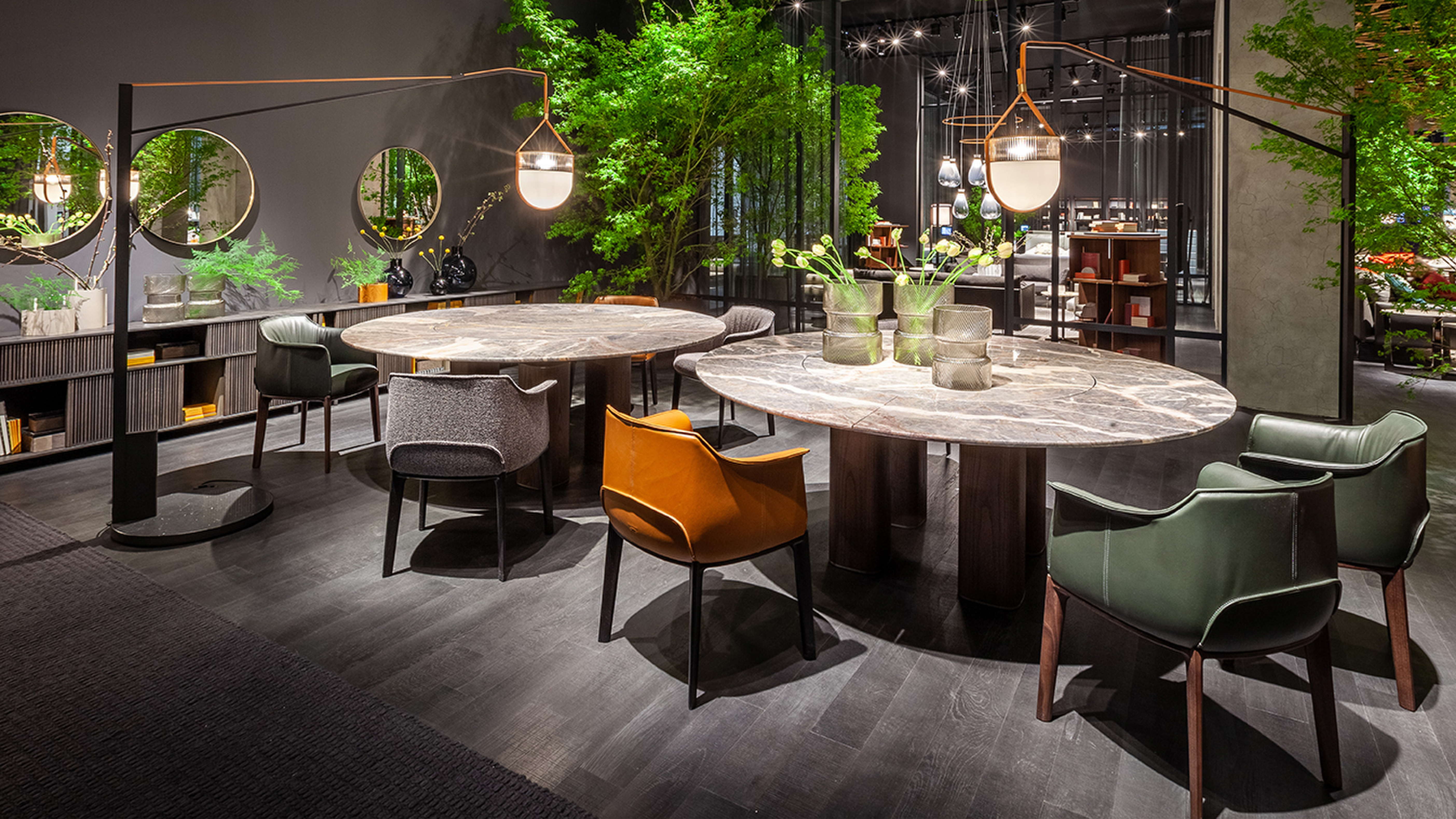 Lazy Susan 強化ガラスターンテーブル キッチンダイニングテーブル用