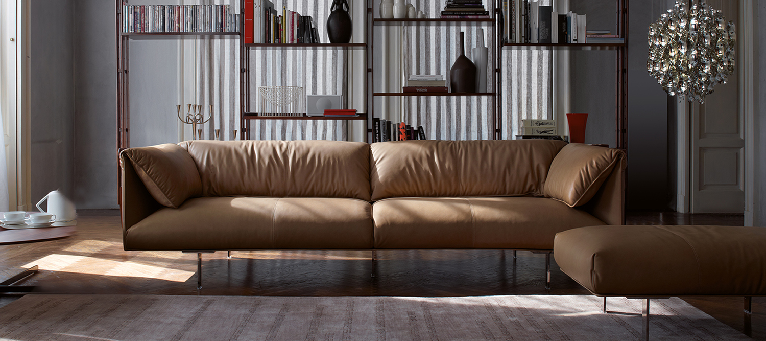 John-John | Sofa John John sofa by Poltrona Frau, with elegant design and Pelle Frau® upholstery.