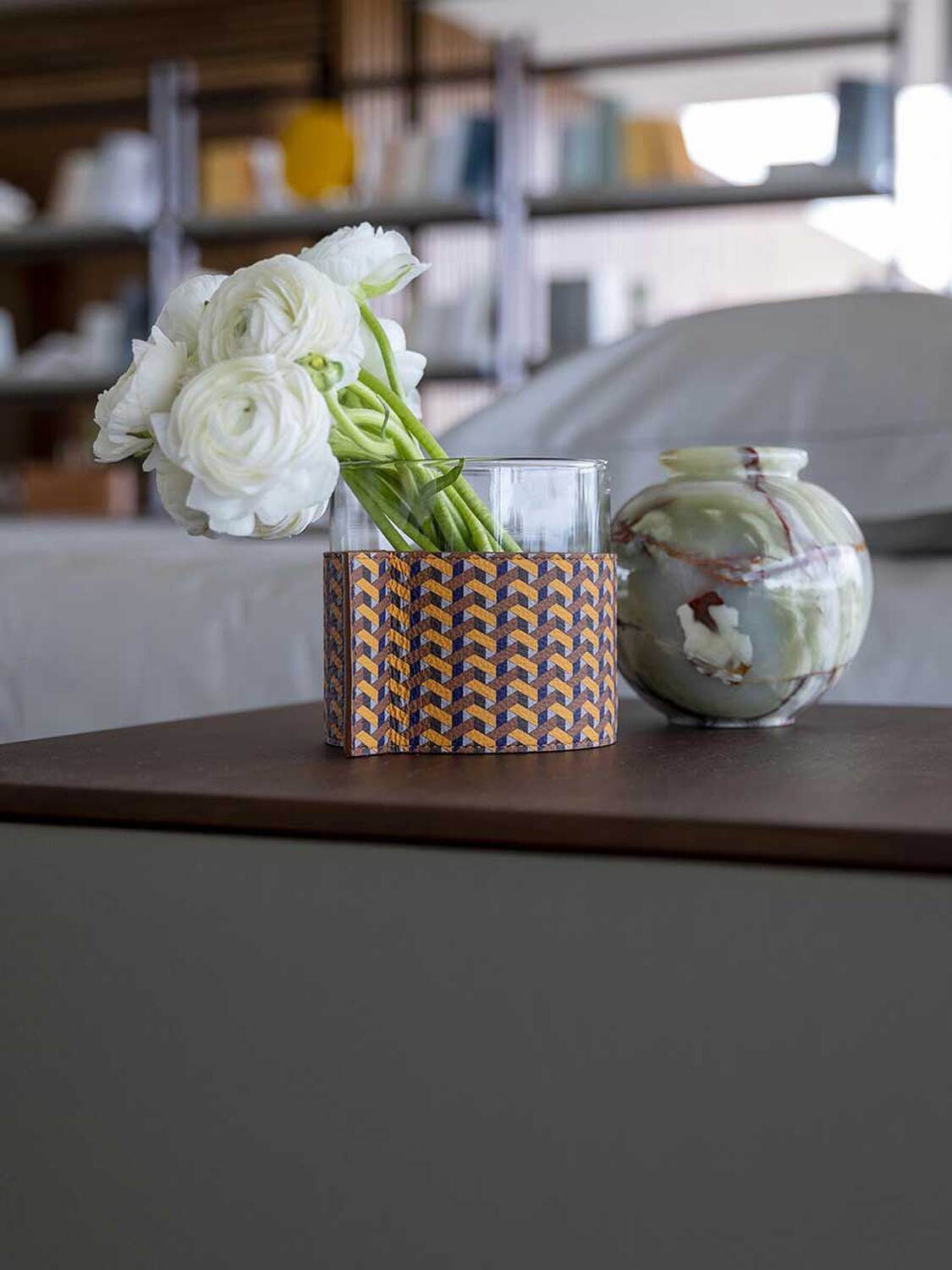 03 leather pot vase 03 leather pot vase