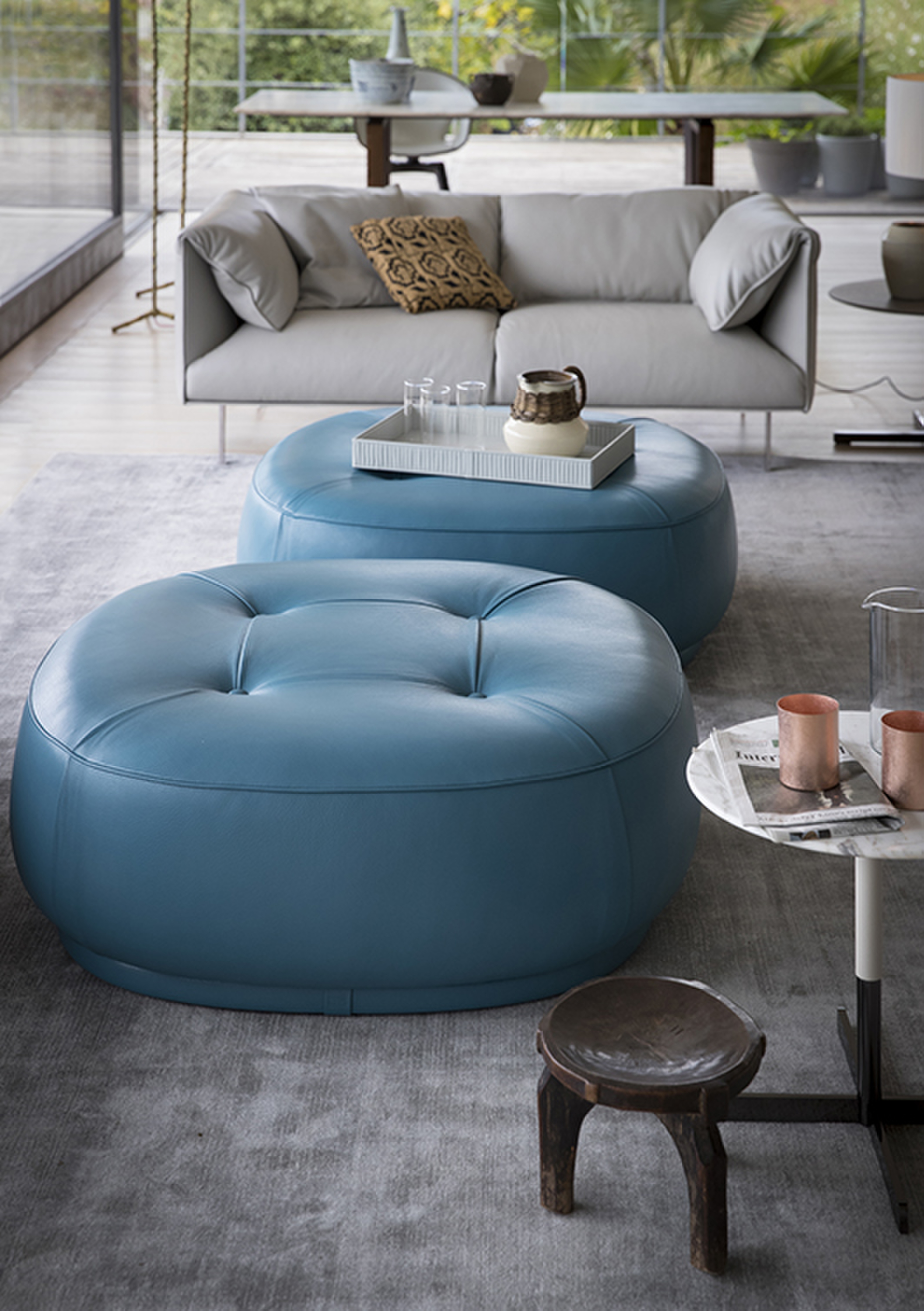 海外ブランド  Leplì Oshiro Kensaku - 106x106cm - Ottoman | オットマン・スツール