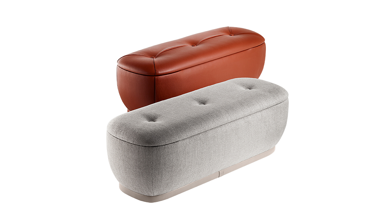 Leplì | Ottoman - 121x45cm by Kensaku Oshiro