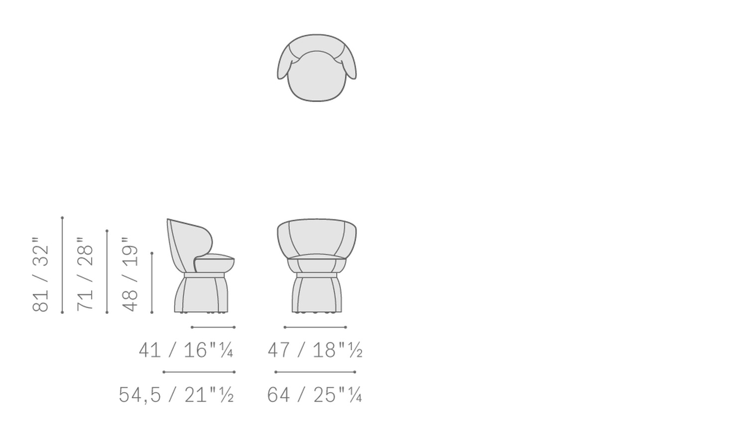 lepli small armchair 5PF0059800003 poltroncina ruote