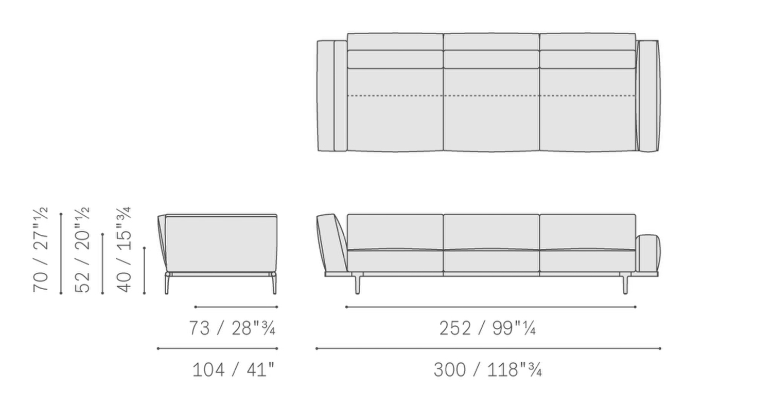 17 let it be asymmetrical 3 seater sofa high low arms 5614318 17 let it be asymmetrical 3 seater sofa high low arms 5614318
