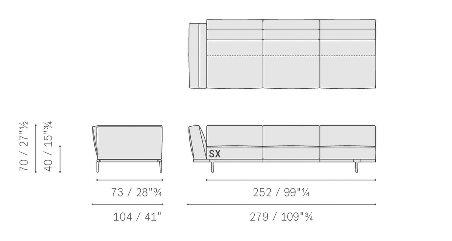 58 let it be sectional 3 seater sofa high arm 5614321 58 let it be sectional 3 seater sofa high arm 5614321