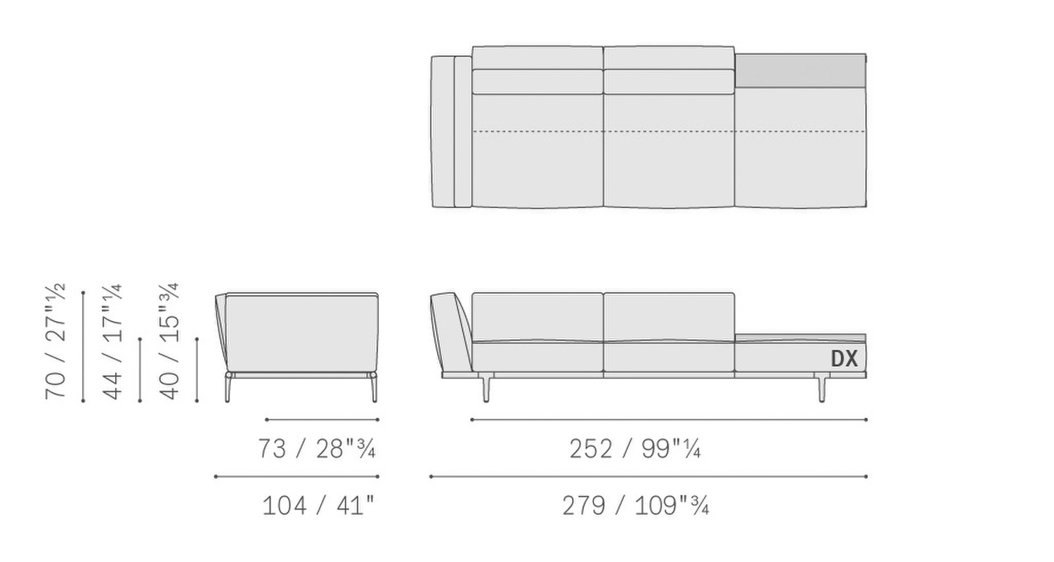 62 let it be 3 seater sofa with back unit 1 high arm 5614325 62 let it be 3 seater sofa with back unit 1 high arm 5614325