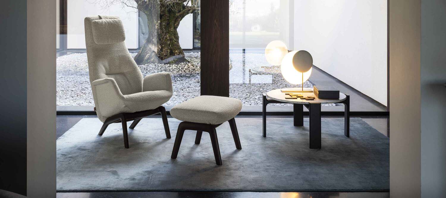 ポルトローナ・フラウのMemoriaラグ。職人技と現代的スタイルが融合。