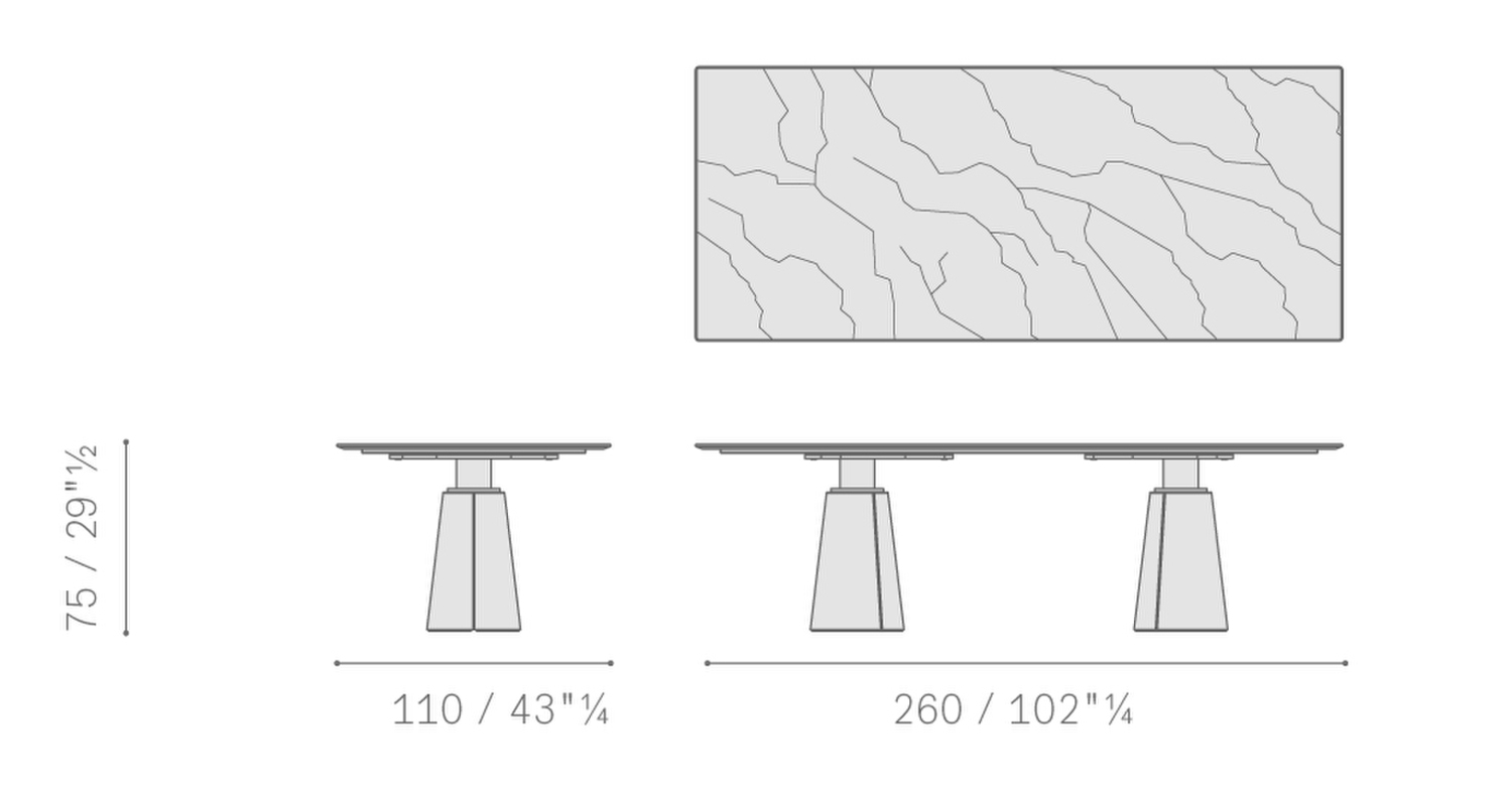 Stampa 01 mesa due rectangular table 5590662