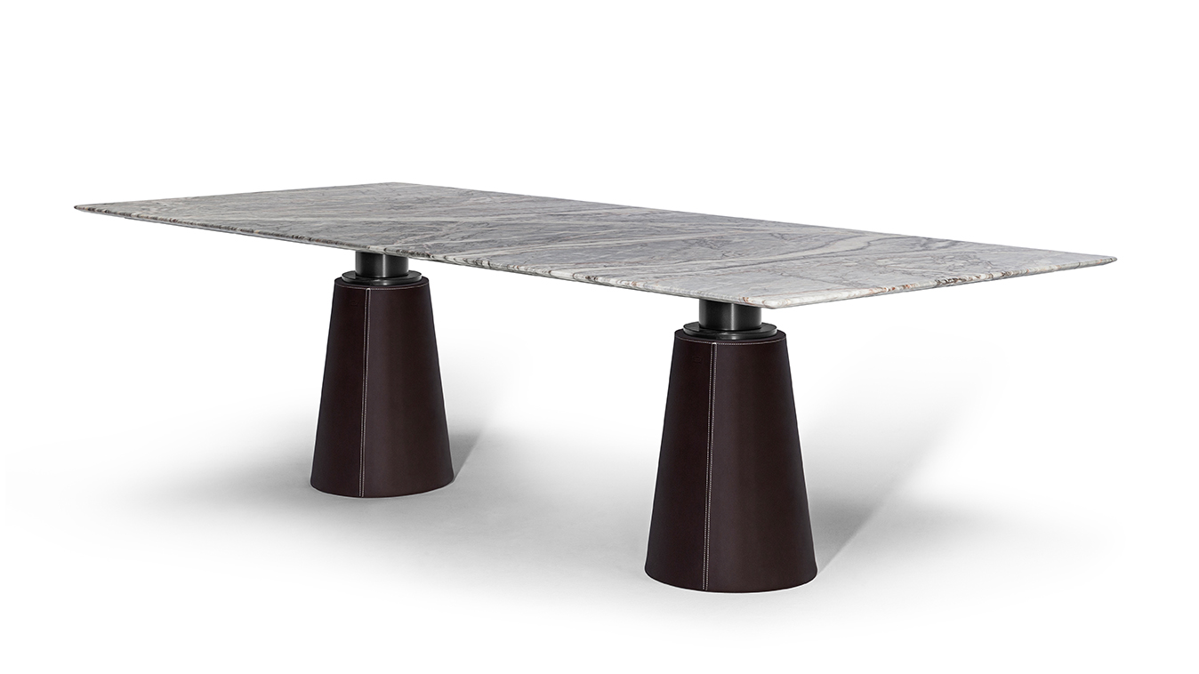 Lowerable minimalist rectangle mesas sales centro dining table