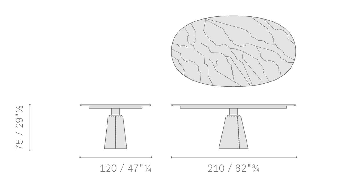 mesa ellipse table 5PF0059000002 tavoloellipse210  mesa ellipse table 5PF0059000002 tavoloellipse210