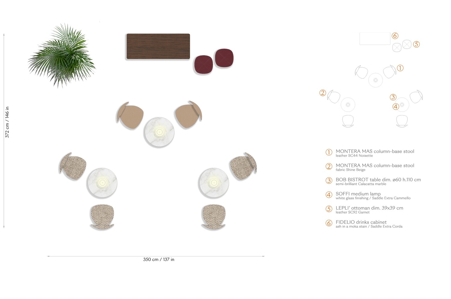 01 layout montera mas stool with column base
