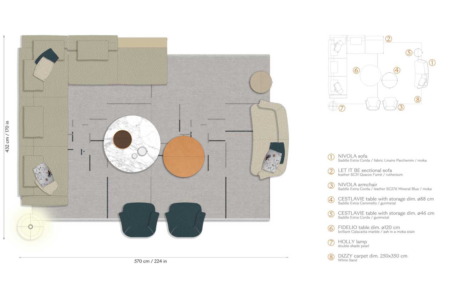 03 layout nivola 2 seater sofa