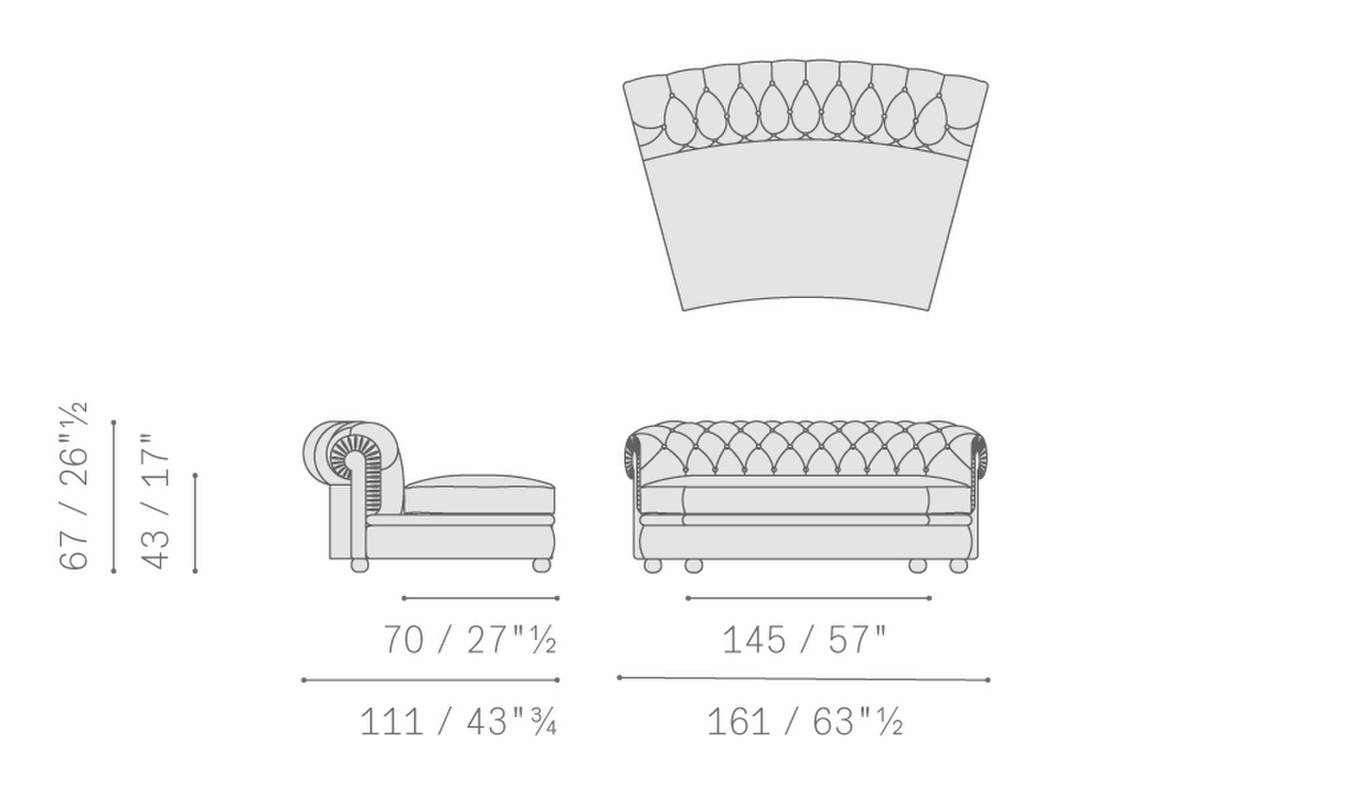 03 chester line 30 curved sectional armless 2 seaters sofa 5617253 03 chester line 30 curved sectional armless 2 seaters sofa 5617253