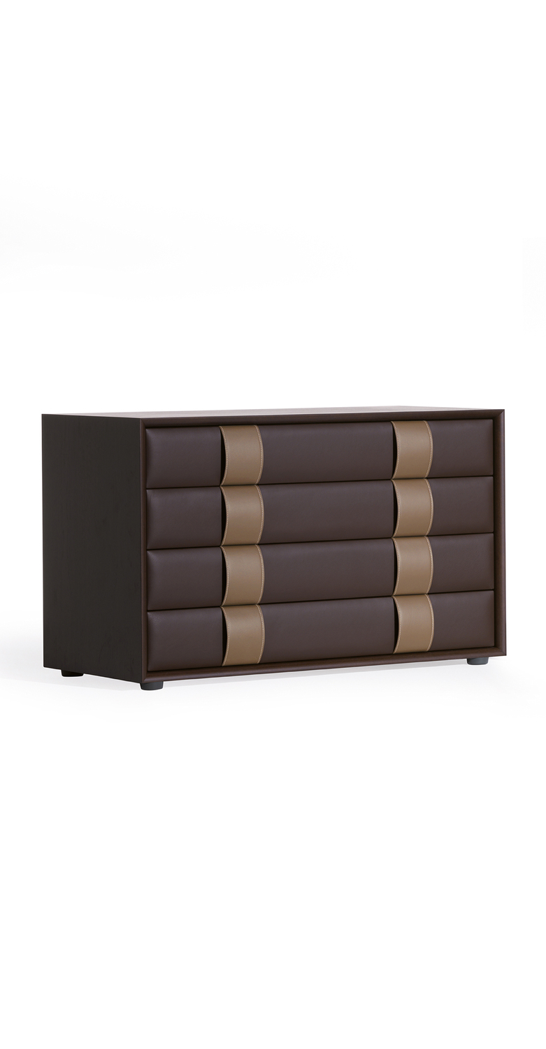 Obi | Drawer chest Obi chest of drawers by Poltrona Frau, featuring a compact and functional design.