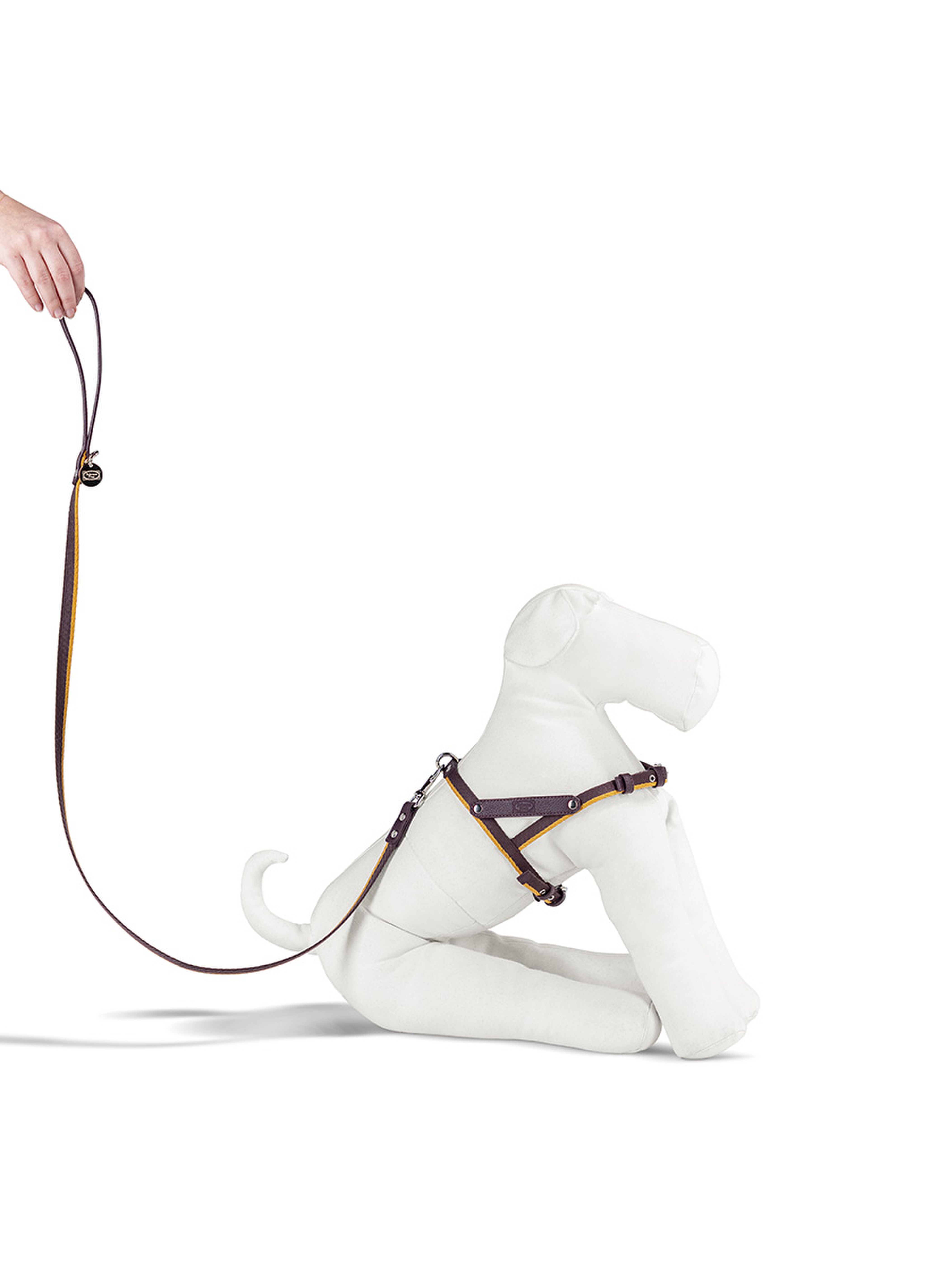 Dog Harness - White Pearl Gold Deluxe & High Quality Harness