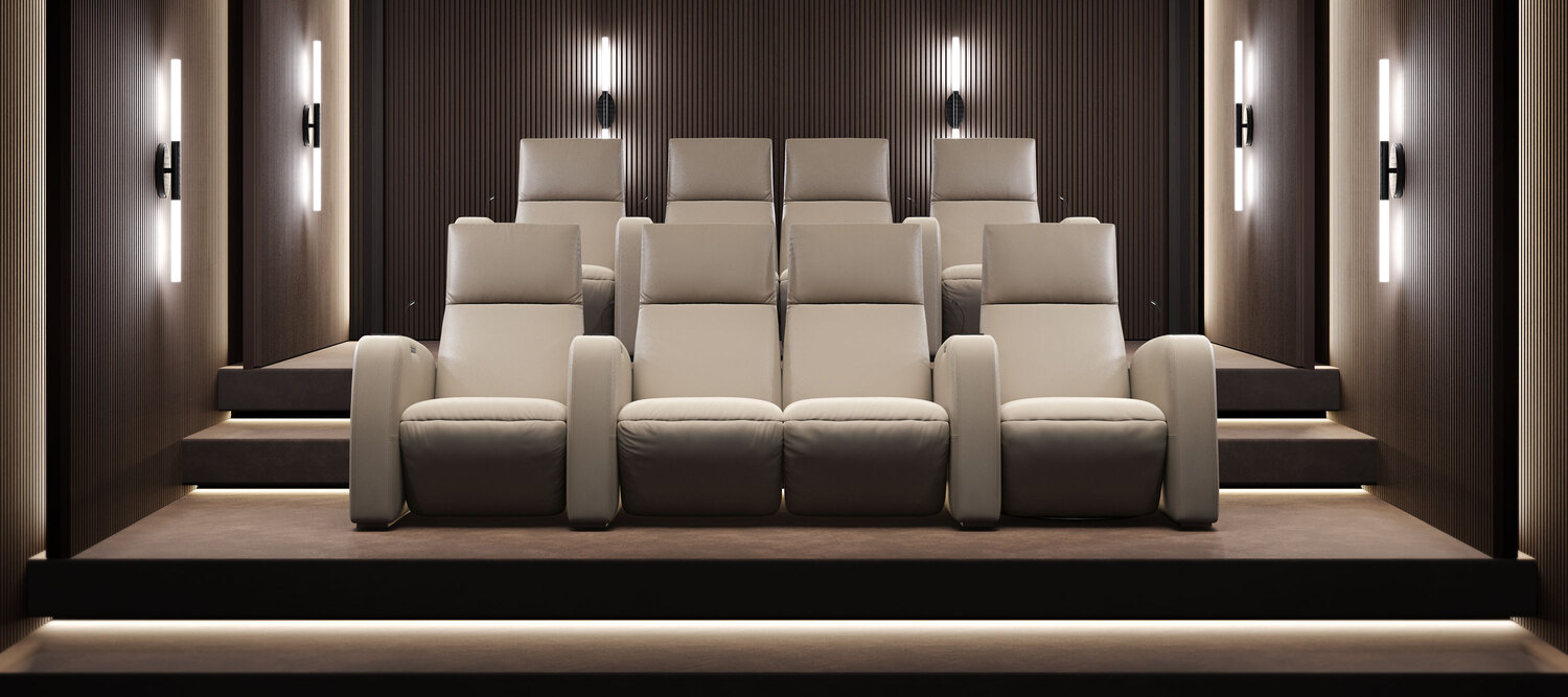 Pillow Cinema | Modular armchair Pillow Cinema modular armchair by Poltrona Frau, reclining in Pelle Frau® leather, three independent mechanisms, large side pockets, optional integrated accessories, ergonomic comfort, Italian luxury craftsmanship and design