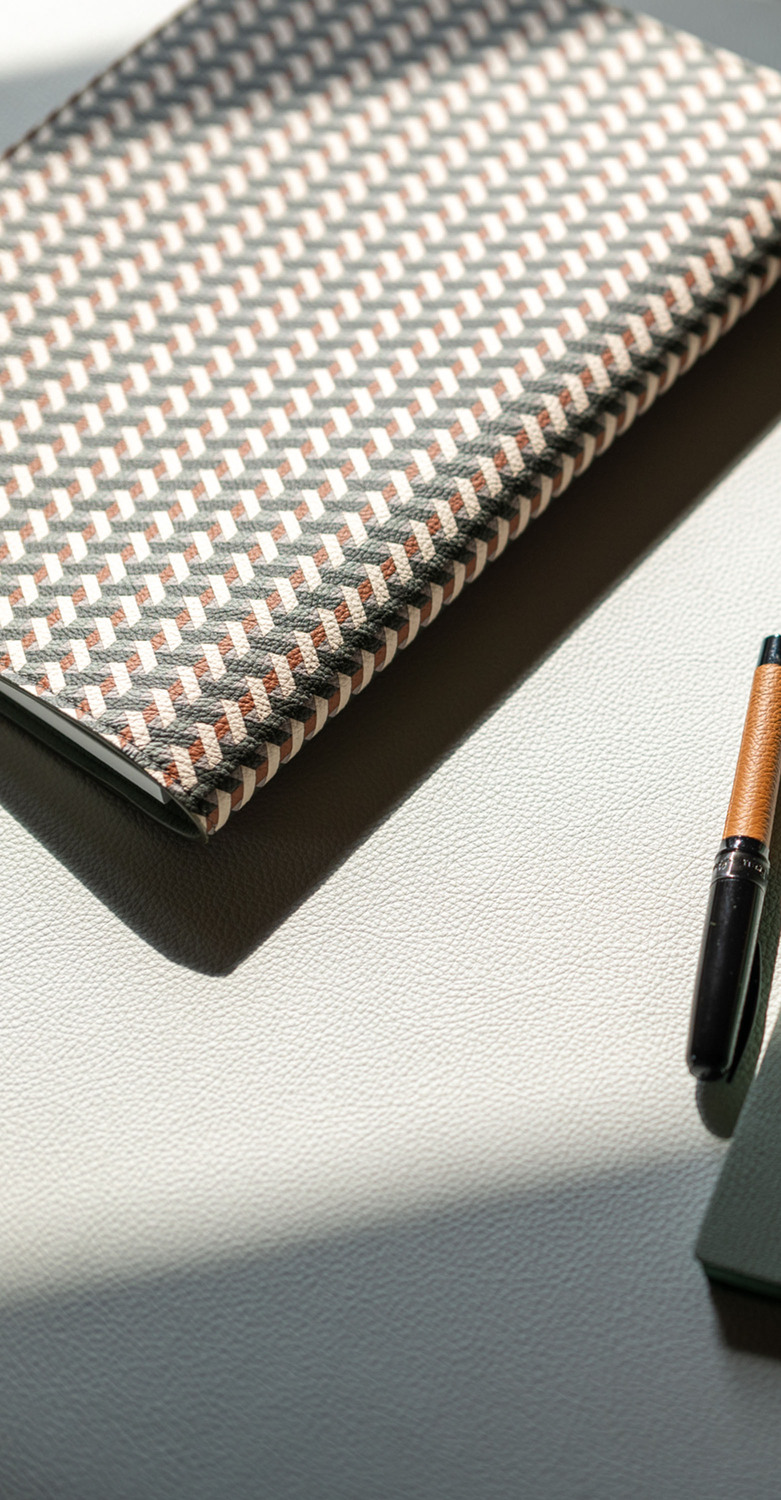 Pineider x Poltrona Frau | Portablocco A4 Portablocco A4 Pineider x Poltrona Frau, in pelle artigianale, eleganza e funzionalità per l'ufficio