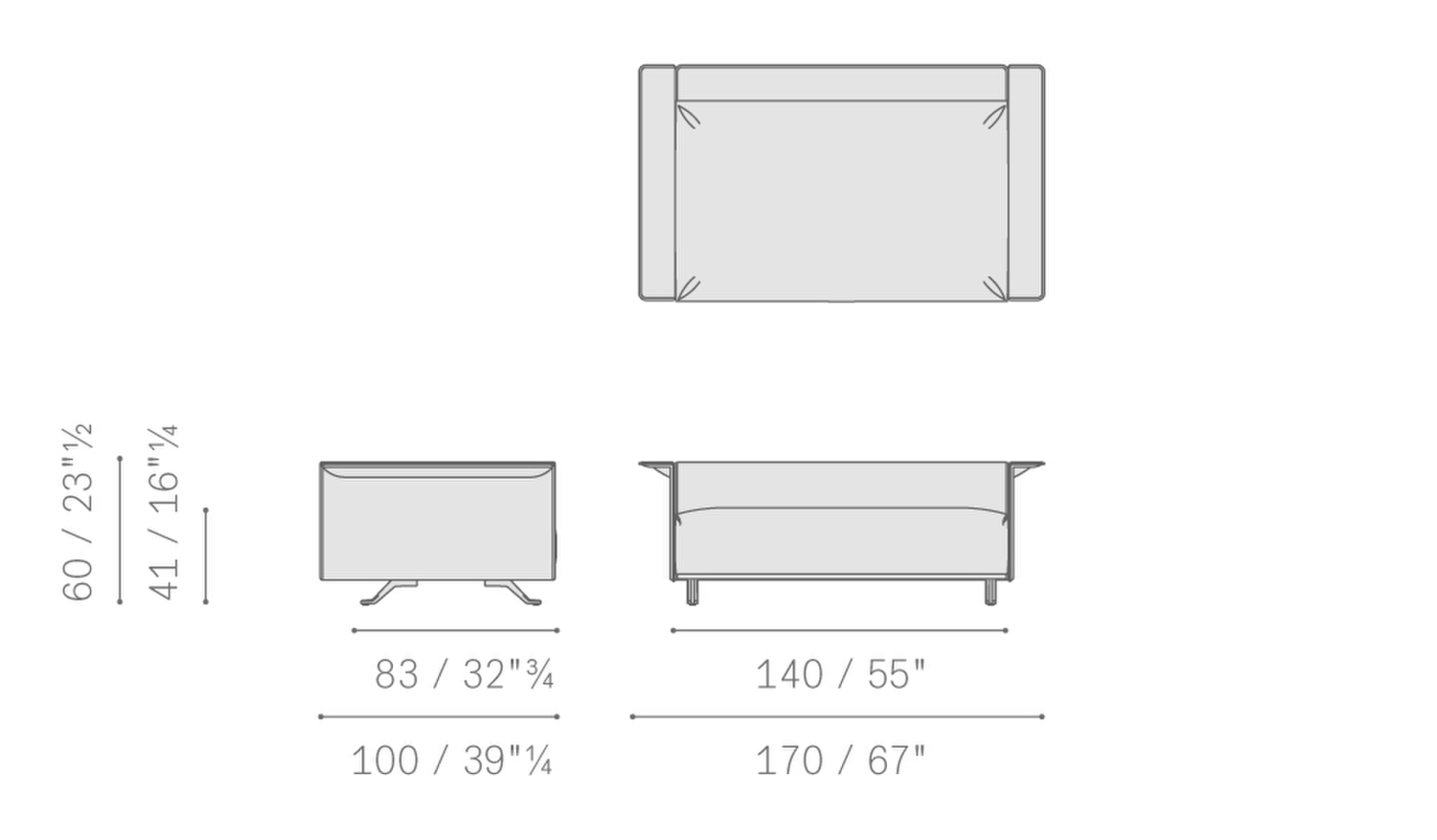 Stampa 02 solaria 2 seater sofa upholstered structure 5667211