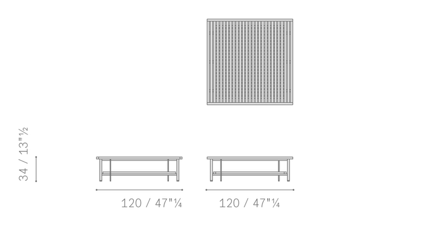 Stampa 04 solaria small table with double top 120x120 5667612