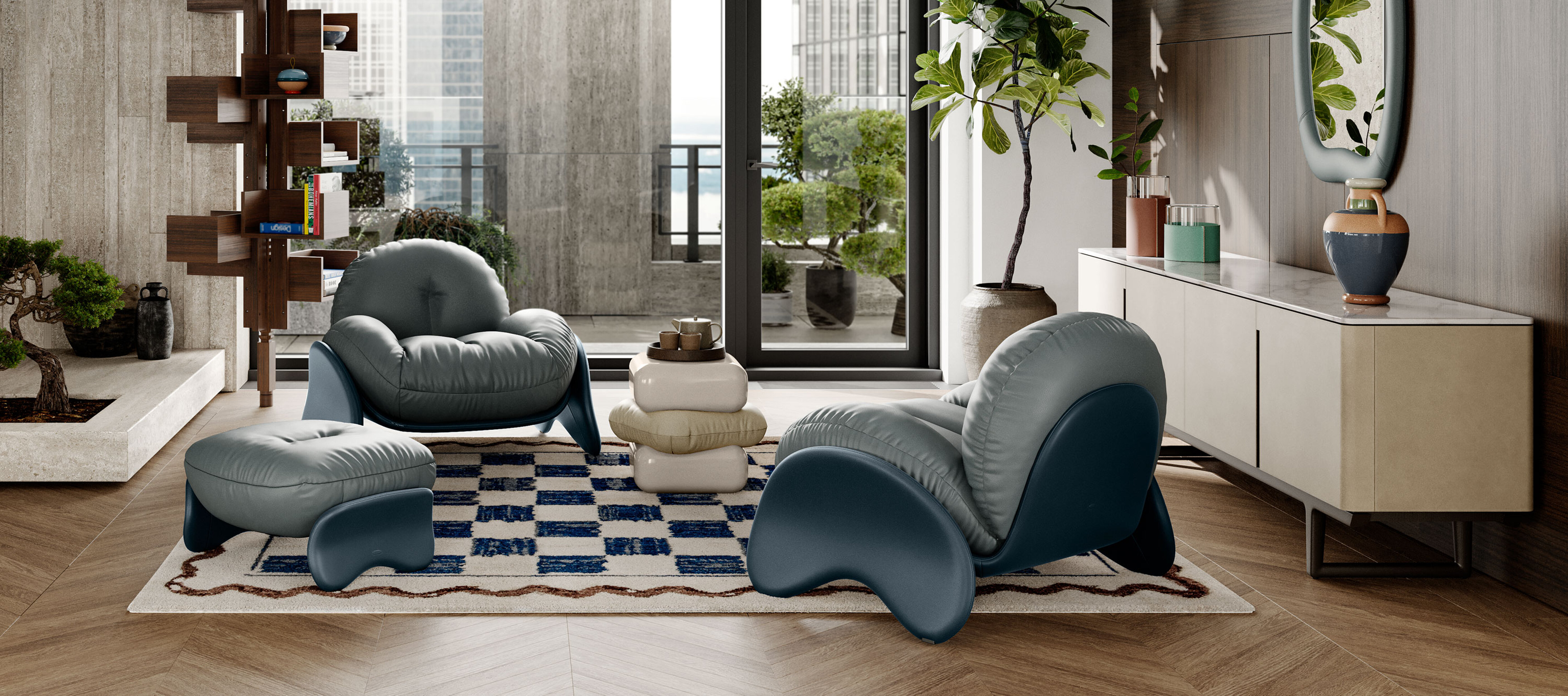 PoltronaFrau（ポルトローナ・フラウ）ダイニングチェア（アーム