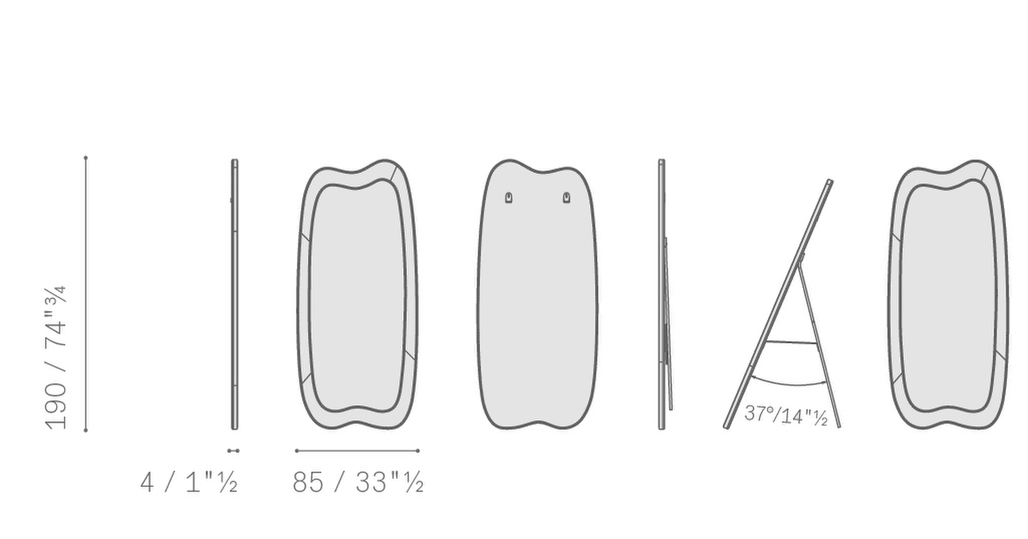 01 squash long mirror 5604426 85X190 01 squash long mirror 5604426 85X190